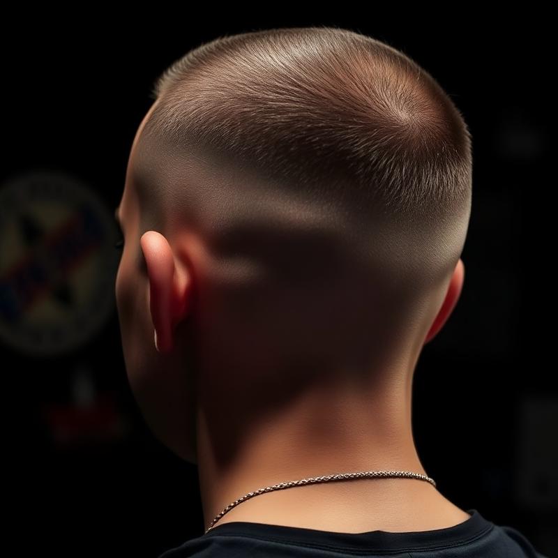 Świeży skin fade z bliska — barber Katowice